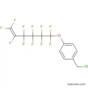 Molecular Structure of 59655-40-2 (Benzene, 1-(chloromethyl)-4-[(undecafluorohexenyl)oxy]-)