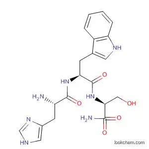 Molecular Structure of 60089-60-3 (L-Serinamide, L-histidyl-L-tryptophyl-)