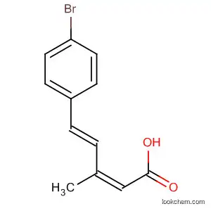 Molecular Structure of 60234-94-8 (2,4-Pentadienoic acid, 5-(4-bromophenyl)-3-methyl-, (Z,E)-)