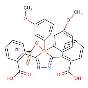 Benzoic acid, 3,3'-(1,3,4-oxadiazole-2,5-diyl)bis-, bis(3-methoxyphenyl)  ester