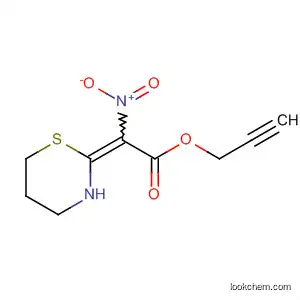 Acetic acid, nitro(tetrahydro-2H-1,3-thiazin-2-ylidene)-, 2-propynyl ester