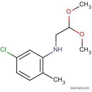 Molecular Structure of 60710-63-6 (Benzenamine, 5-chloro-N-(2,2-dimethoxyethyl)-2-methyl-)