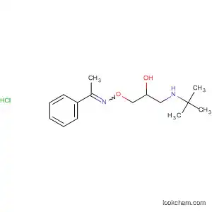 Molecular Structure of 60979-46-6 (Ethanone, 1-phenyl-,
O-[3-[(1,1-dimethylethyl)amino]-2-hydroxypropyl]oxime,
monohydrochloride)