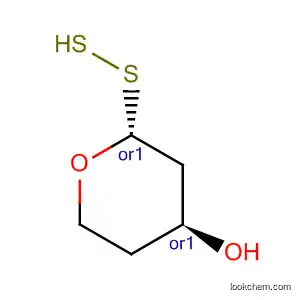 Molecular Structure of 61477-15-4 (2H-Thiopyran-4-ol, tetrahydro-2-mercapto-, trans-)