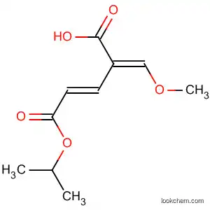 Molecular Structure of 61752-15-6 (2-Pentenedioic acid, 4-(methoxymethylene)-, 5-(1-methylethyl) ester,
(E,E)-)