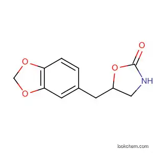 Molecular Structure of 62825-86-9 (2-Oxazolidinone, 5-(1,3-benzodioxol-5-ylmethyl)-)