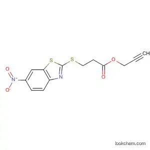Molecular Structure of 62886-31-1 (Propanoic acid, 3-[(6-nitro-2-benzothiazolyl)thio]-, 2-propynyl ester)