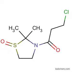 Molecular Structure of 62915-62-2 (Thiazolidine, 3-(3-chloro-1-oxopropyl)-2,2-dimethyl-, 1-oxide)