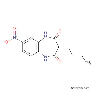Molecular Structure of 62985-43-7 (1H-1,5-Benzodiazepine-2,4(3H,5H)-dione, 3-butyl-7-nitro-)