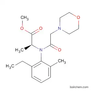 Molecular Structure of 63047-73-4 (Alanine, N-(2-ethyl-6-methylphenyl)-N-(4-morpholinylacetyl)-, methyl
ester)
