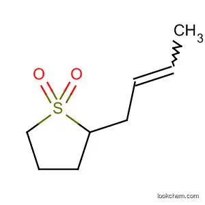 Molecular Structure of 63166-81-4 (Thiophene, 2-(2-butenyl)tetrahydro-, 1,1-dioxide)