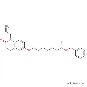 Molecular Structure of 63169-83-5 (Heptanoic acid,
7-[[1,2,3,4-tetrahydro-2-oxo-1-(2-propenyl)-6-quinolinyl]oxy]-,
phenylmethyl ester)