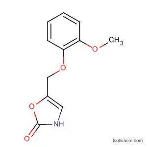 Molecular Structure of 63179-47-5 (2-Oxazolone, 5-[(2-methoxyphenoxy)methyl]-)