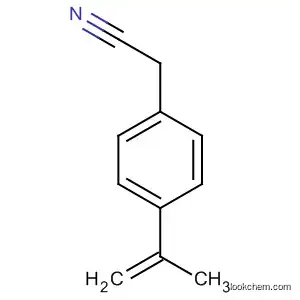 Molecular Structure of 63271-83-0 (Benzeneacetonitrile, 4-(1-methylethenyl)-)