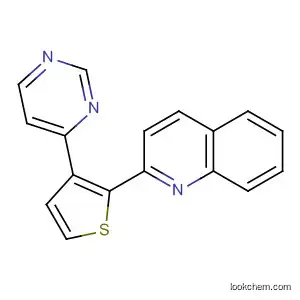 Molecular Structure of 63283-10-3 (Quinoline, 2-[3-(4-pyrimidinyl)-2-thienyl]-)