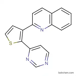Molecular Structure of 63283-11-4 (Quinoline, 2-[2-(4-pyrimidinyl)-3-thienyl]-)