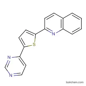 Molecular Structure of 63283-12-5 (Quinoline, 2-[5-(4-pyrimidinyl)-2-thienyl]-)