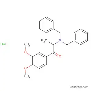 Molecular Structure of 63386-34-5 (1-Propanone, 2-[bis(phenylmethyl)amino]-1-(3,4-dimethoxyphenyl)-,
hydrochloride)
