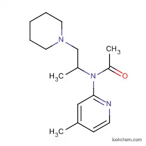 Molecular Structure of 63442-72-8 (Acetamide, N-[1-methyl-2-(1-piperidinyl)ethyl]-N-(4-methyl-2-pyridinyl)-)