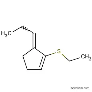 Molecular Structure of 63464-67-5 (Cyclopentene, 1-(ethylthio)-5-propylidene-)