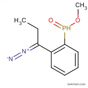 Molecular Structure of 63469-83-0 (Phosphinic acid, (1-diazopropyl)phenyl-, methyl ester)