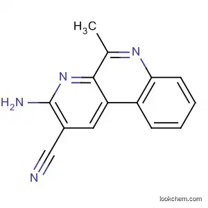 Molecular Structure of 63481-92-5 (Benzo[f][1,7]naphthyridine-2-carbonitrile, 3-amino-5-methyl-)