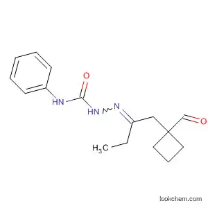 Molecular Structure of 63502-09-0 (Hydrazinecarboxamide,
2-[1-[(1-formylcyclobutyl)methyl]propylidene]-N-phenyl-)