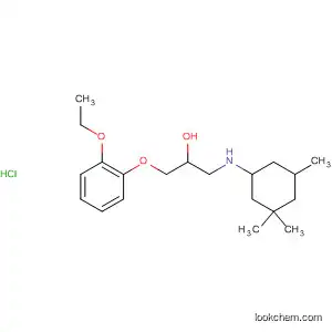 Molecular Structure of 63539-41-3 (2-Propanol, 1-(2-ethoxyphenoxy)-3-[(3,3,5-trimethylcyclohexyl)amino]-,
hydrochloride)
