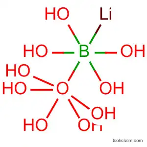 Molecular Structure of 63600-95-3 (Borate(1-), tetrahydroxy-, lithium, pentahydrate)