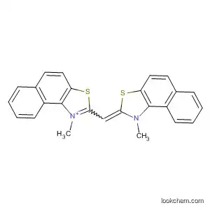 Molecular Structure of 63663-62-7 (Naphtho[1,2-d]thiazolium,
1-methyl-2-[(1-methylnaphtho[1,2-d]thiazol-2(1H)-ylidene)methyl]-)