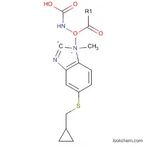 Molecular Structure of 63667-19-6 (Carbamic acid, [5-[(cyclopropylmethyl)thio]-1H-benzimidazol-2-yl]-,
methyl ester)