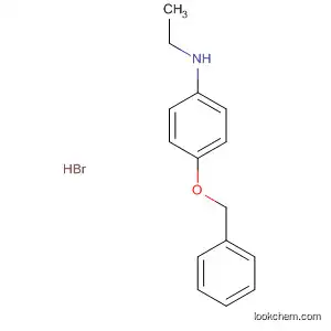 Benzenamine, N-ethyl-4-(phenylmethoxy)-, hydrobromide