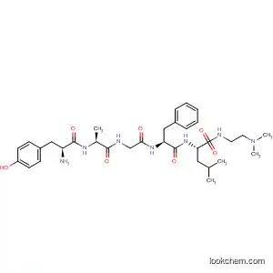 Molecular Structure of 64379-09-5 (L-Leucinamide,
L-tyrosyl-D-alanylglycyl-L-phenylalanyl-N-[2-(dimethylamino)ethyl]-)