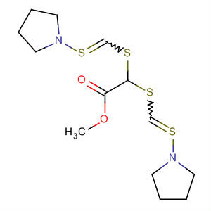 Acetic acid, bis[(1-pyrrolidinylthioxomethyl)thio]-, methyl ester