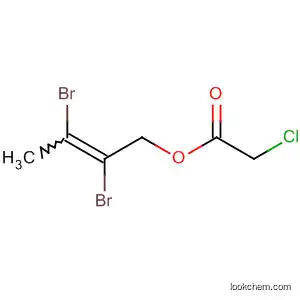 Molecular Structure of 64409-42-3 (Acetic acid, chloro-, 2,3-dibromo-2-butene-1,4-diyl ester)