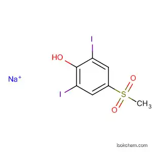 Molecular Structure of 64431-94-3 (Phenol, 2,6-diiodo-4-(methylsulfonyl)-, sodium salt)
