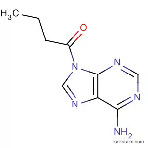 Molecular Structure of 64442-45-1 (9H-Purin-6-amine, 9-(1-oxobutyl)-)