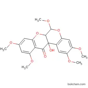 Molecular Structure of 64479-72-7 ([1]Benzopyrano[3,4-b][1]benzopyran-12(6H)-one,
6a,12a-dihydro-12a-hydroxy-2,3,6,9,11-pentamethoxy-)