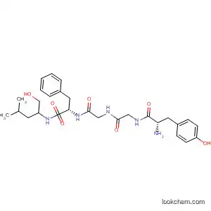 Molecular Structure of 64569-57-9 (L-Phenylalaninamide,
L-tyrosylglycylglycyl-N-[1-(hydroxymethyl)-3-methylbutyl]-, (S)-)
