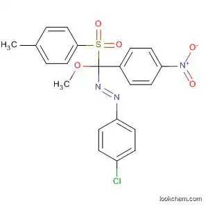 Molecular Structure of 64723-38-2 (Diazene,
(4-chlorophenyl)[methoxy[(4-methylphenyl)sulfonyl](4-nitrophenyl)methyl]
-)