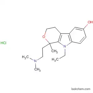 Molecular Structure of 64733-79-5 (Pyrano[3,4-b]indol-6-ol,
1-[2-(dimethylamino)ethyl]-9-ethyl-1,3,4,9-tetrahydro-1-methyl-,
monohydrochloride)