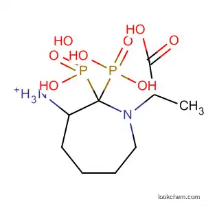 Molecular Structure of 64762-97-6 (1H-Azepine-1-propanoic acid, hexahydro-2,2-diphosphono-,
monoammonium salt)
