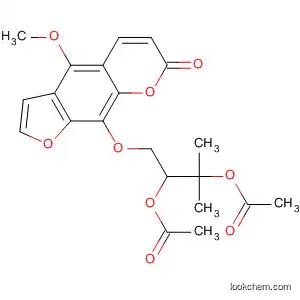 Molecular Structure of 64790-69-8 (7H-Furo[3,2-g][1]benzopyran-7-one,
9-[2,3-bis(acetyloxy)-3-methylbutoxy]-4-methoxy-)