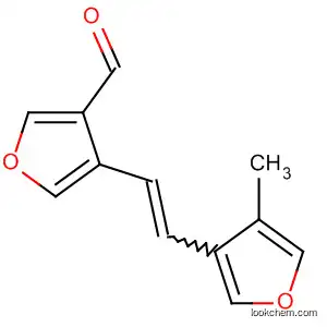 Molecular Structure of 64862-05-1 (3-Furancarboxaldehyde, 4-[2-(4-methyl-3-furanyl)ethenyl]-)