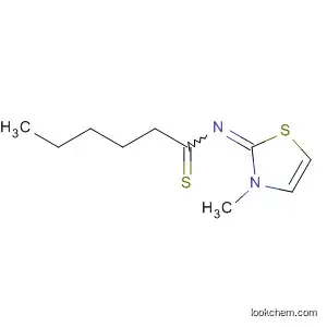 Molecular Structure of 64949-58-2 (Hexanethioamide, N-(3-methyl-2(3H)-thiazolylidene)-)