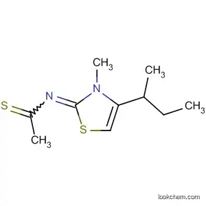 Molecular Structure of 64973-76-8 (Ethanethioamide, N-[3-methyl-4-(1-methylpropyl)-2(3H)-thiazolylidene]-)