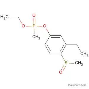 Molecular Structure of 64981-52-8 (Phosphonic acid, methyl-, ethyl 3-ethyl-4-(methylsulfinyl)phenyl ester)