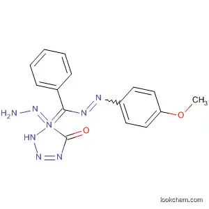 Molecular Structure of 65147-03-7 (5H-Tetrazol-5-one, 1,2-dihydro-,
[[(4-methoxyphenyl)azo]phenylmethylene]hydrazone)