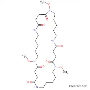 Molecular Structure of 65294-47-5 (1,6,12,17,23,28-Hexaazacyclotritriacontane-2,5,13,16,24,27-hexone,
1,12,23-trimethoxy-)