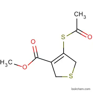 Molecular Structure of 65369-34-8 (3-Thiophenecarboxylic acid, 4-(acetylthio)-2,5-dihydro-, methyl ester)